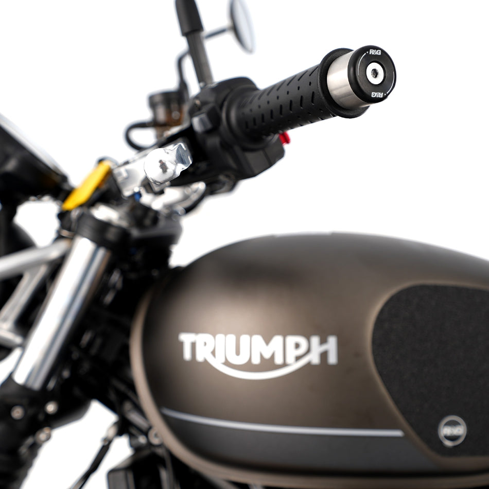 Bar End Sliders for the Triumph Street Twin '16-, Speed Twin 1200 19-'21 & Speed Twin 900 '22- '24