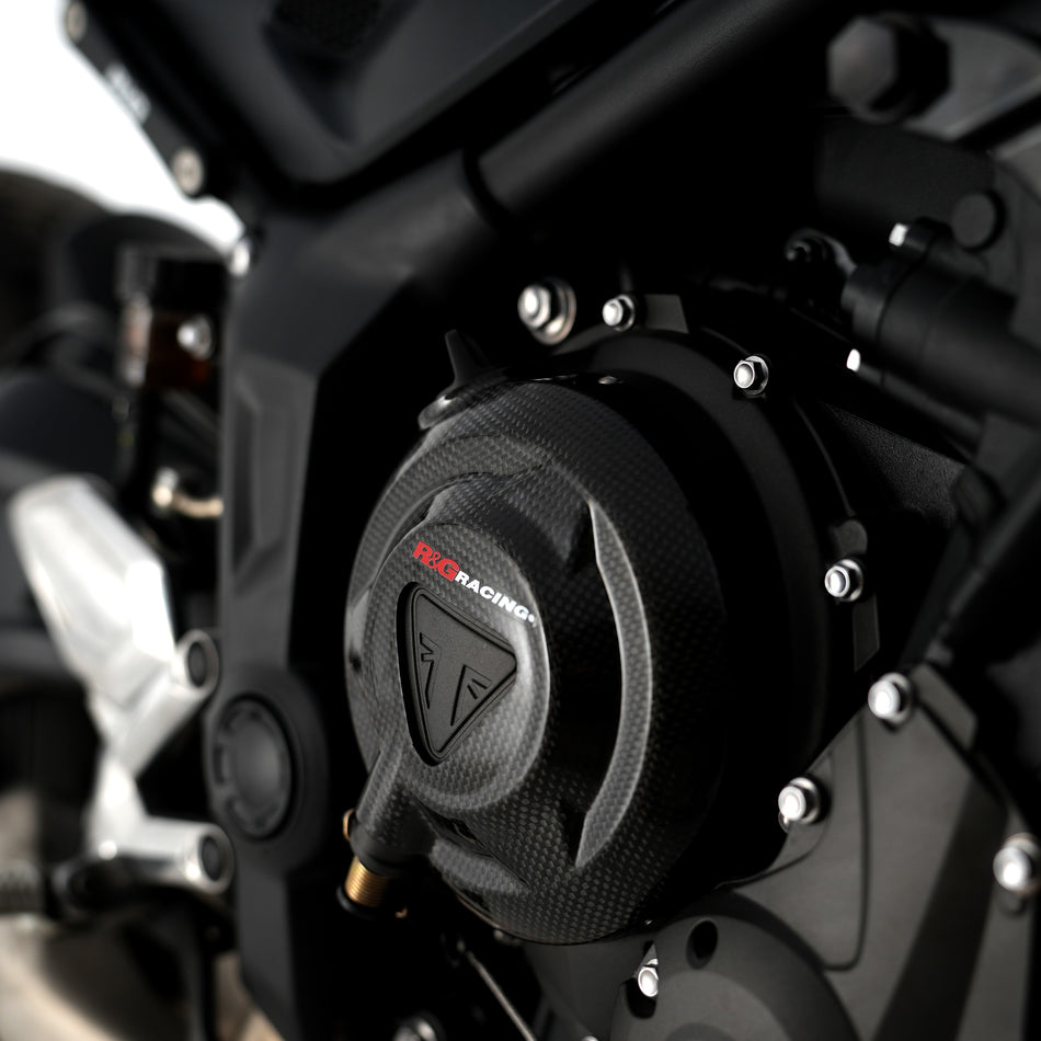 Carbon Fibre Engine Case Slider (RHS) for Triumph Trident 660 '21- '24,Daytona 660 '24- & Tiger 660 '22- '24