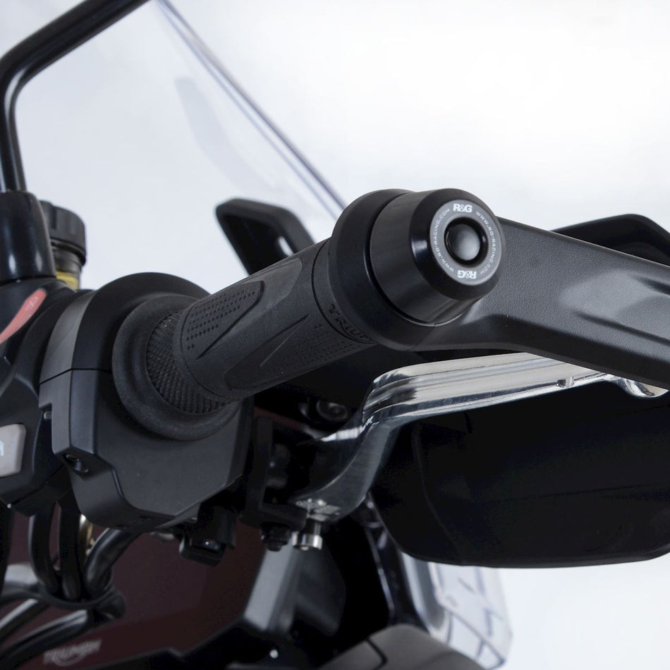 Bar End Sliders for the Triumph Tiger 900/900 Rally(PRO)/900GT(PRO/LOW)'20-,Tiger850 Sport'21- (to use with handguards)