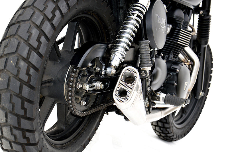 TRIUMPH BONNEVILLE T100 EXHAUST | "SHORT" FULL KIT CARBURETORS (01-07) : / Racing - Racing