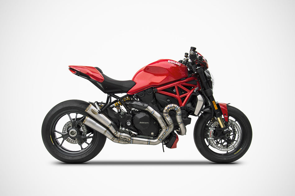 DUCATI MONSTER 1200 S EXHAUST | FULL-KIT (14-16) : End Cap - Bronzed, Exhaust Material - Titanium, Homologated / Racing - Racing, Sleeve - Titanium, Type - Kit