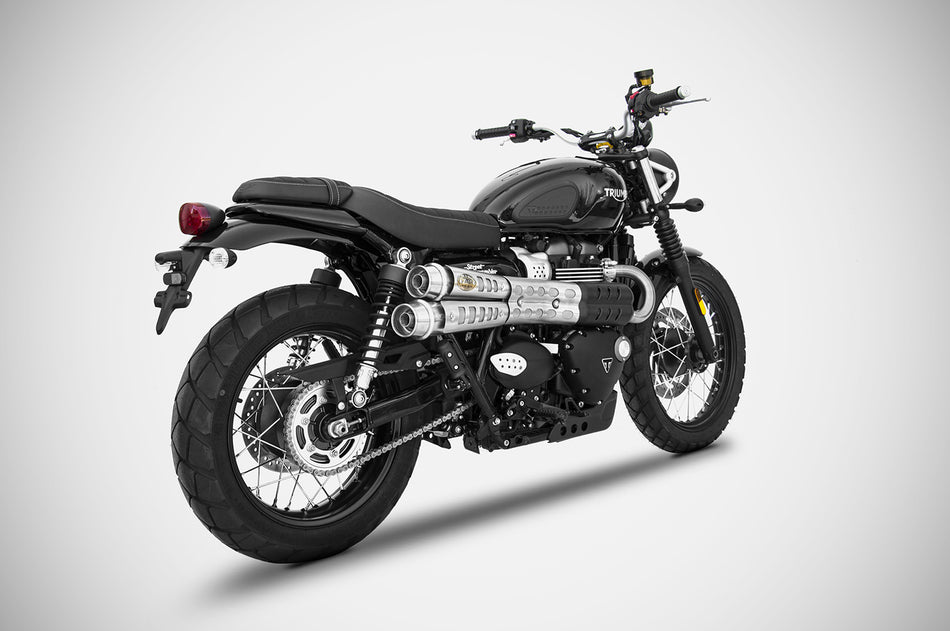 TRIUMPH SCRAMBLER 900 EXHAUST | "SIX DAYS" SLIP-ON (21-23) : Homologated / - Homologated