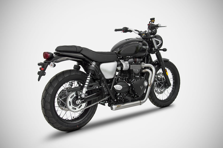 TRIUMPH STREET SCRAMBLER 900 EXHAUST | "CROSS" FULL KIT (17-20)