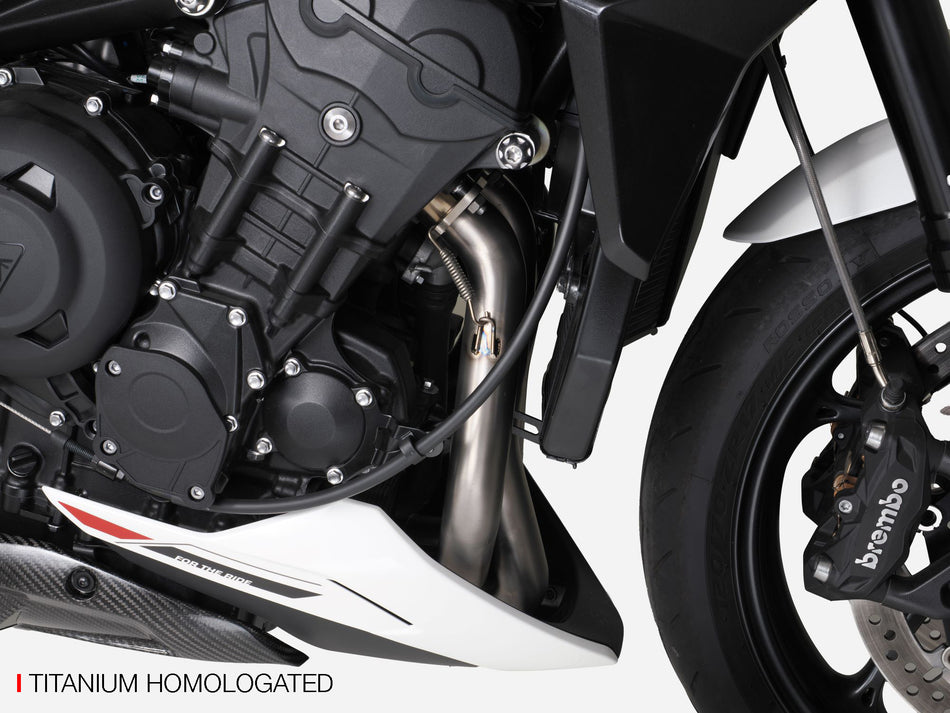 TRIUMPH STREET TRIPLE 765 EXHAUST | FULL KIT (23-24) : Exhaust Material - Titanium, Homologated / Racing - Homologated