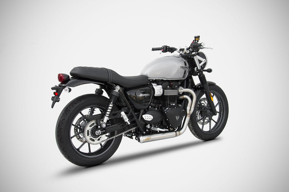 TRIUMPH STREET TWIN 900 EXHAUST | "CROSS" FULL KIT (16-20)