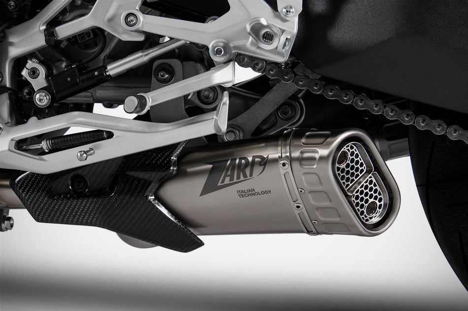 DUCATI STREETFIGHTER V4 / V4S EXHAUST | SLIP-ON (20-22) : End Cap - Stainless Steel, Exhaust Material - Stainless Steel, Homologated / Racing - Racing, Sleeve - Titanium, Type - Slip On