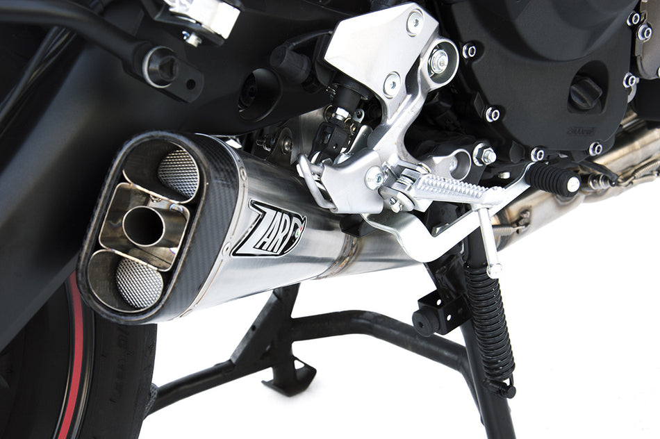 YAMAHA TRACER 900 EXHAUST | FULL KIT (15-16) : End Cap - Stainless Steel, / Racing - Racing