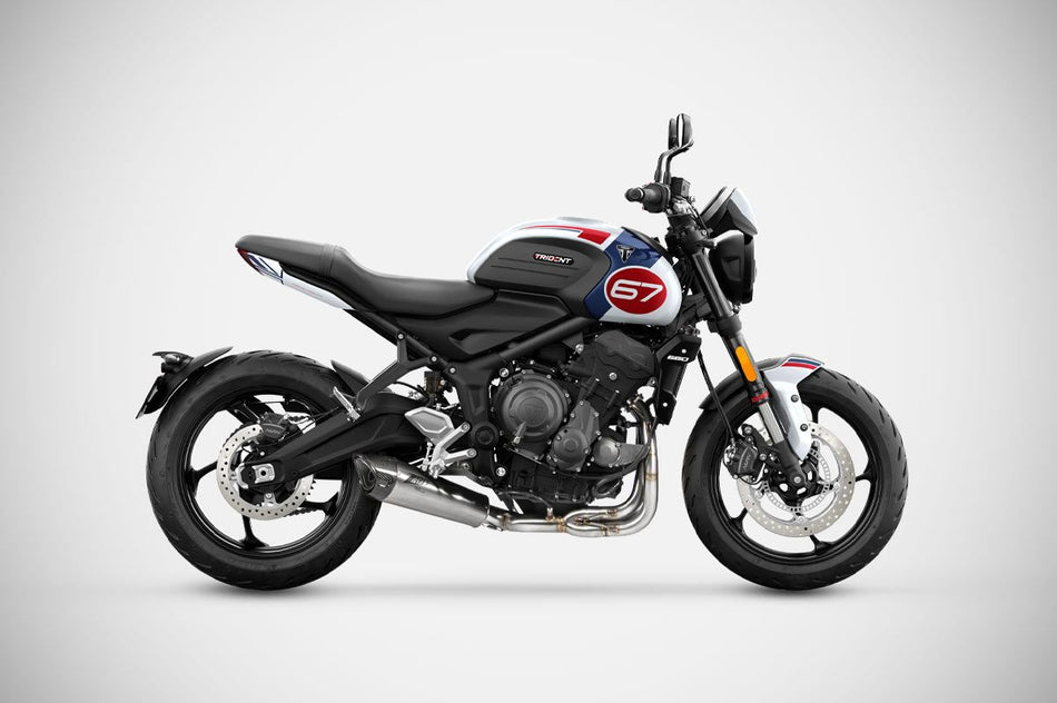 TRIUMPH TRIDENT 660 EXHAUST | FULL KIT (21-25) : Homologated / Racing - Racing, Sleeve - Stainless Steel
