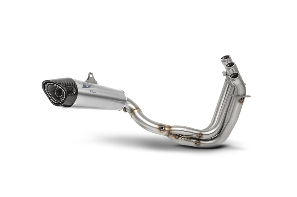 TRIUMPH TRIDENT 660 EXHAUST | FULL KIT (21-23) : Homologated / Racing - Racing, Sleeve - Titanium